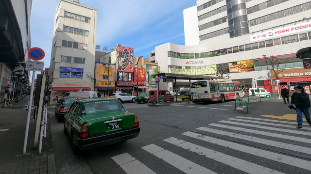 阿佐ヶ谷駅北口ロータリーの様子